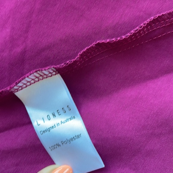 Princess Polly WALK THE LINE MAXI DRESS MAGENTA - Picture 9 of 9